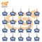TEN1322 15A 250V 6 pin DPCO Heavy Duty Metal Body ON-OFF-ON Toggle Switch Pack of 50